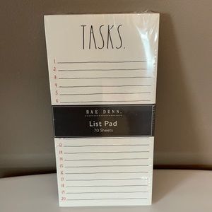 Rae Dunn - TASKS - notepad
